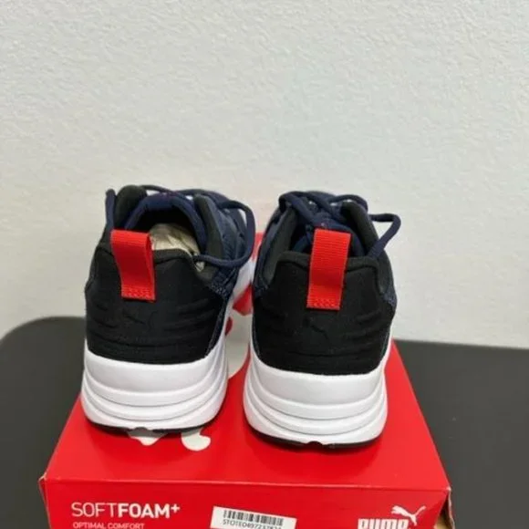 Puma Wired Run Logo Mesh Sneakers Blue size 10 New In Box - Picture 4 of 5